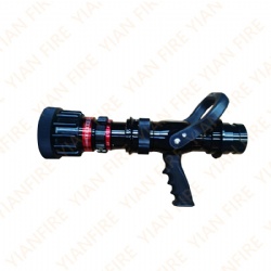 Double water-curtain fire hose nozzles