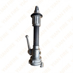 self-defense fire nozzle with shut off valve