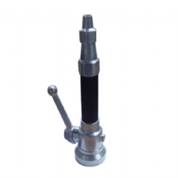 straight/jet fire nozzle with shut off valve